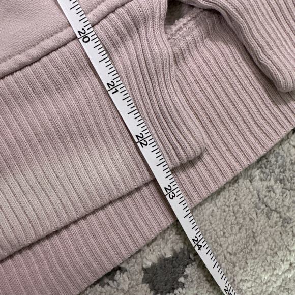 ATHLETA‎ Funnel Fleece Sweatshirt Soft Pink Warm Cozy Turtleneck Top Size XS - Picture 7 of 8